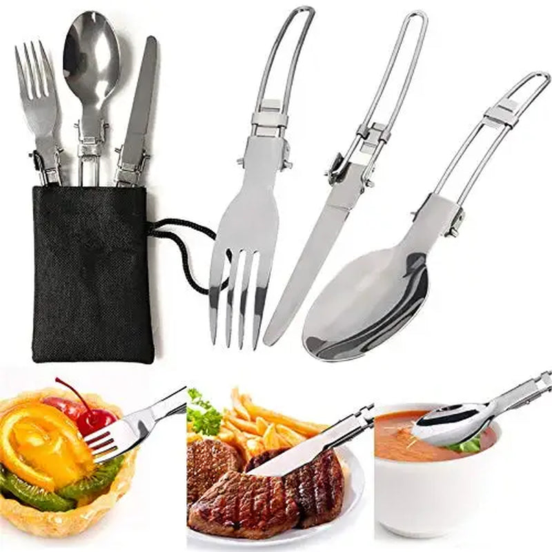 Portable Camping Cookware Kit for Backpacking Gear Camping Cooking Set Easy Storage Backpack Camping Pots Outdoor Cooking