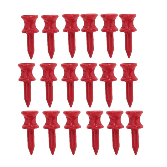 50 Pcs/Pack Professional Golf Tees 25Mm-51Mm Castle Orange Golfer Accessory Plastic Golf Tees Perfect for Teeing the Ball